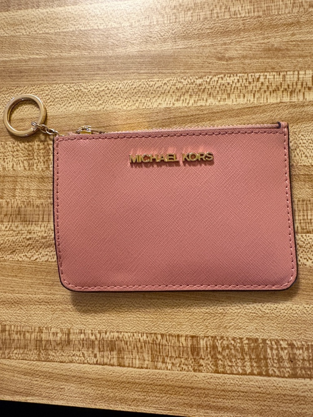 Michael Kors Pink Card Case Keyring